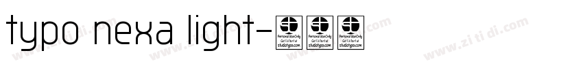typo nexa light字体转换